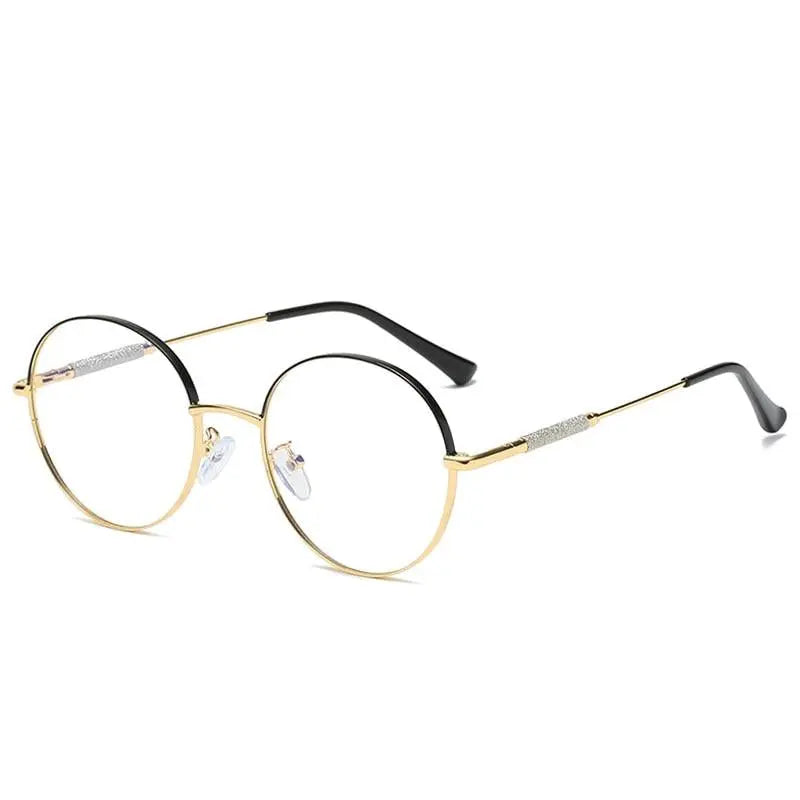Women's Round Full Rim Alloy Prescription Glasses 95818 — view 4 | Rx Spectacle