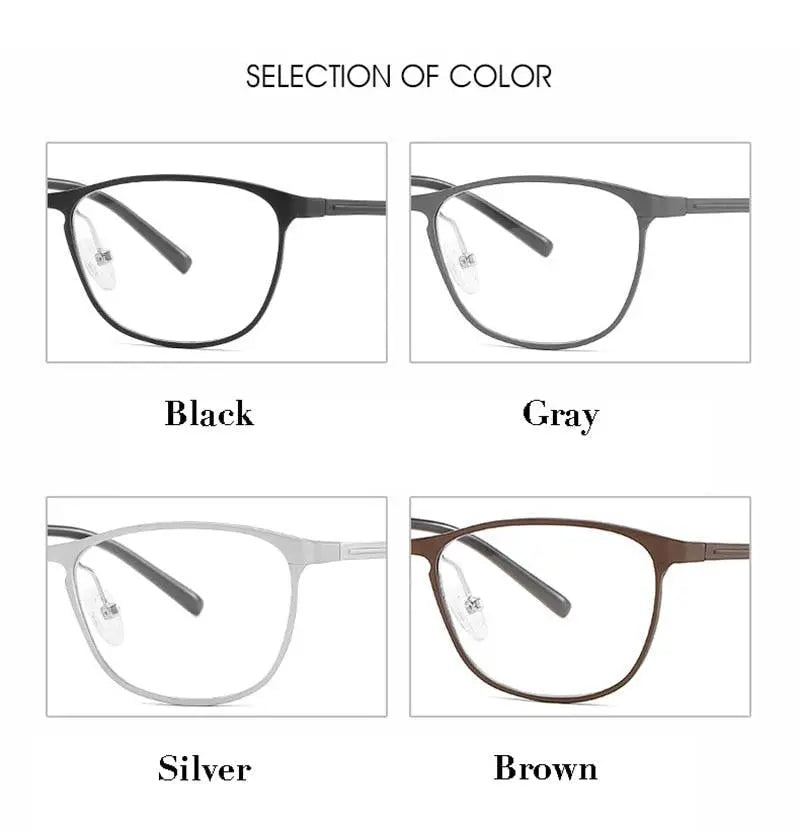 Unisex Square Full Rim Alloy Prescription Glasses 6290 — view 12 | Rx Spectacle