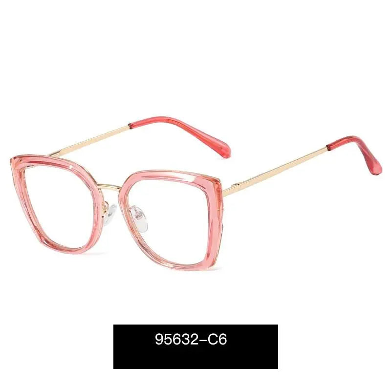 Women's Cat Eye Full Rim TR90 Prescription Glasses 95632 — view 12 | Rx Spectacle