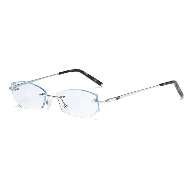 Unisex Rimless Titanium Prescription Glasses 9119 — view 8 | Rx Spectacle