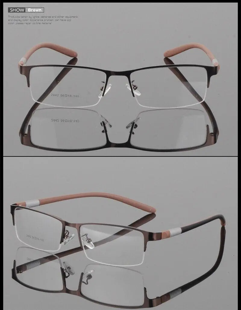 Unisex Semi-Rimless TR90 Prescription Glasses 2242 — view 19 | Rx Spectacle