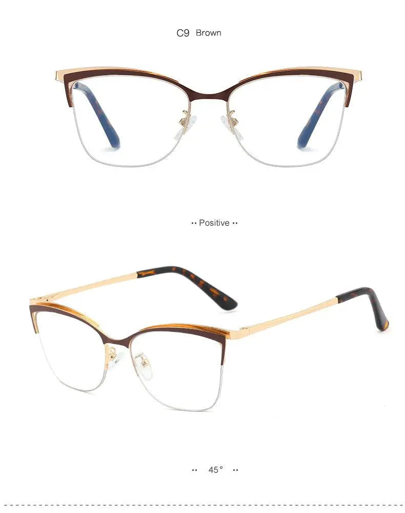 Women's Cat Eye Full Rim TR90 Prescription Glasses 95661 — view 16 | Rx Spectacle