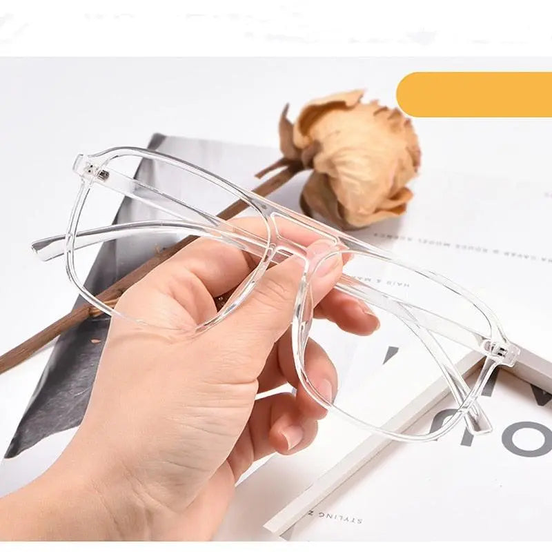 Unisex Full Rim TR90 Double Bridge Prescription Glasses D138 — view 5 | Rx Spectacle