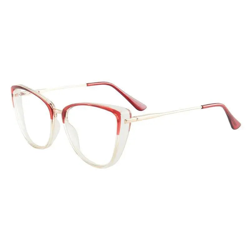 Women's Cat Eye Full Rim TR90 Prescription Glasses 7033 — view 11 | Rx Spectacle