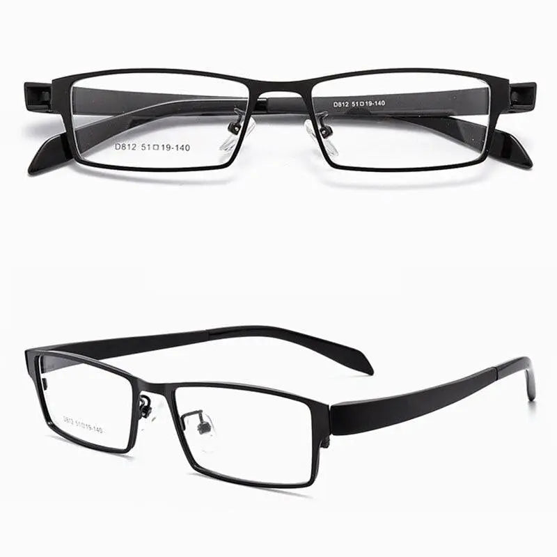 Unisex Square Full Rim TR90 Prescription Glasses D812 — view 10 | Rx Spectacle