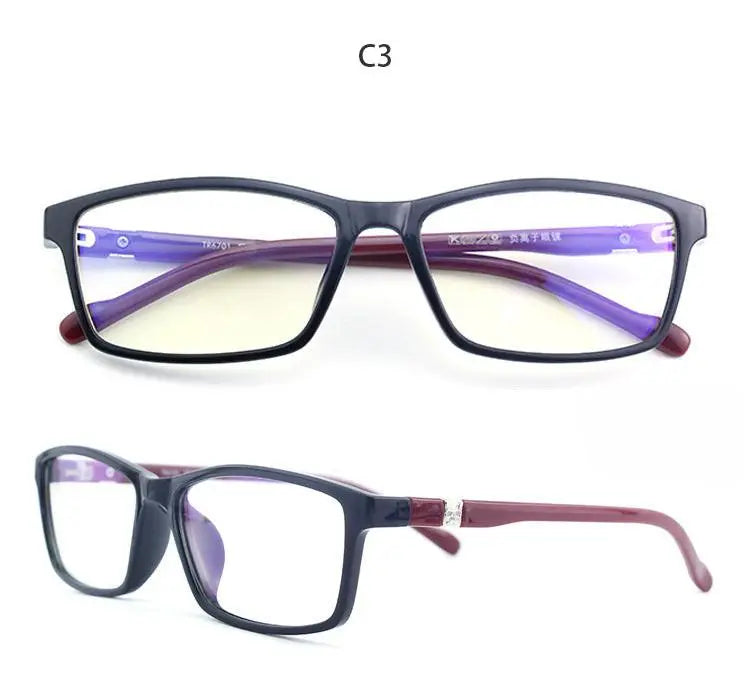 Unisex Square Full Rim Acetate Prescription Glasses N6701 — view 11 | Rx Spectacle