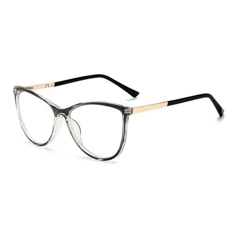Unisex Cat Eye Full Rim Alloy Prescription Glasses 32002 — view 9 | Rx Spectacle