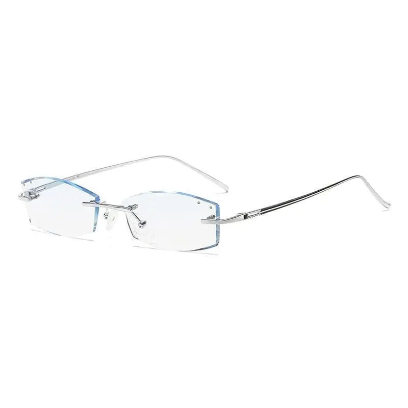 Men's Rimless Titanium Prescription Glasses 9079 — view 8 | Rx Spectacle