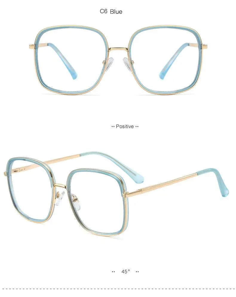 Women's Square Full Rim TR90 Prescription Glasses 95305 — view 17 | Rx Spectacle