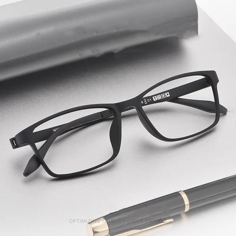 Unisex Square Full Rim TR90 Prescription Glasses 8870 — view 2 | Rx Spectacle