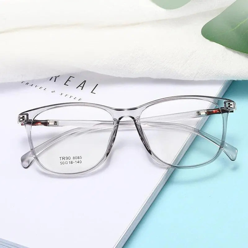 Unisex Square Full Rim TR90 Prescription Glasses 8085 — view 2 | Rx Spectacle