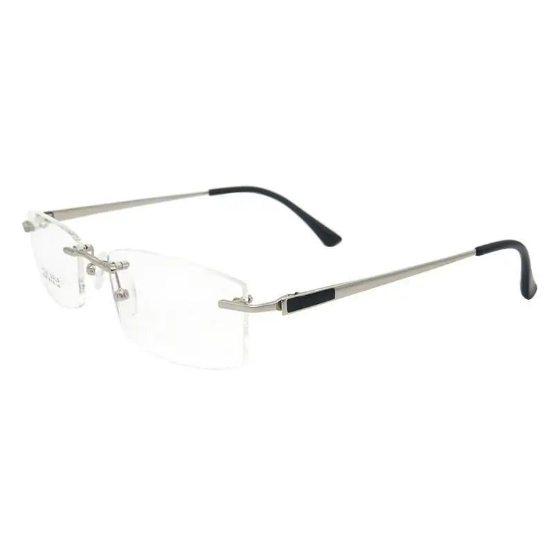 Men's Rimless Titanium Prescription Glasses S8326 — view 2 | Rx Spectacle