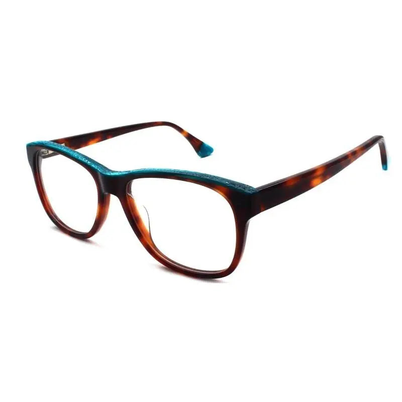 Unisex Square Full Rim Acetate Prescription Glasses 8040 — view 4 | Rx Spectacle