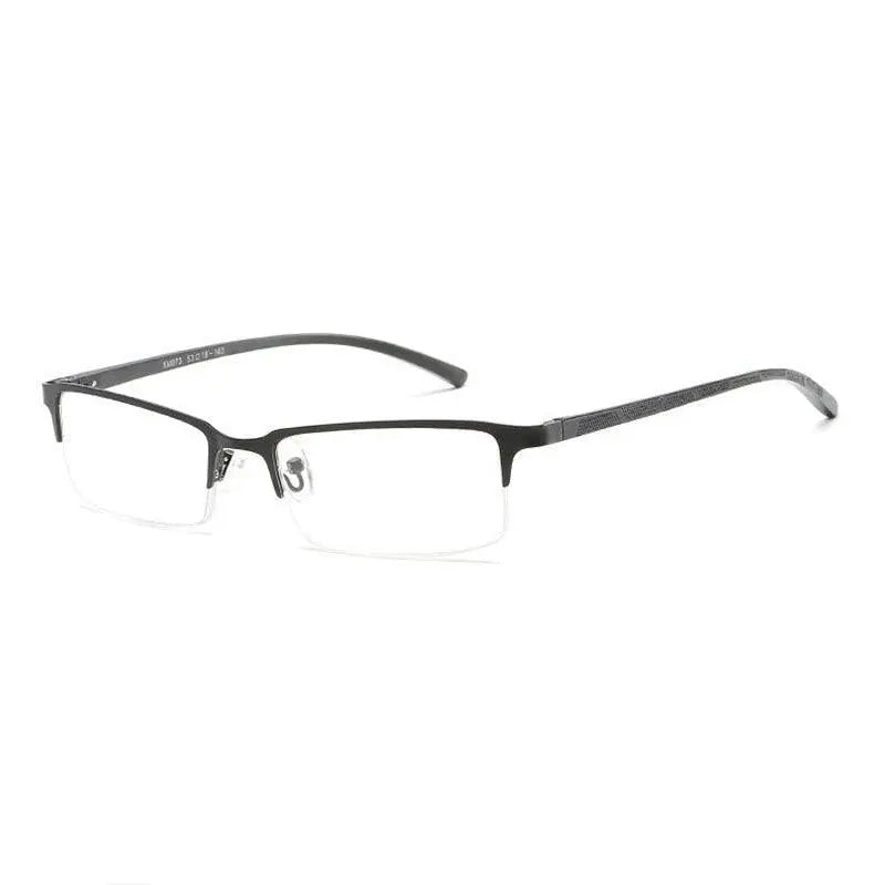 Unisex Semi-Rimless Alloy Reading Glasses Xm073 — view 7 | Rx Spectacle