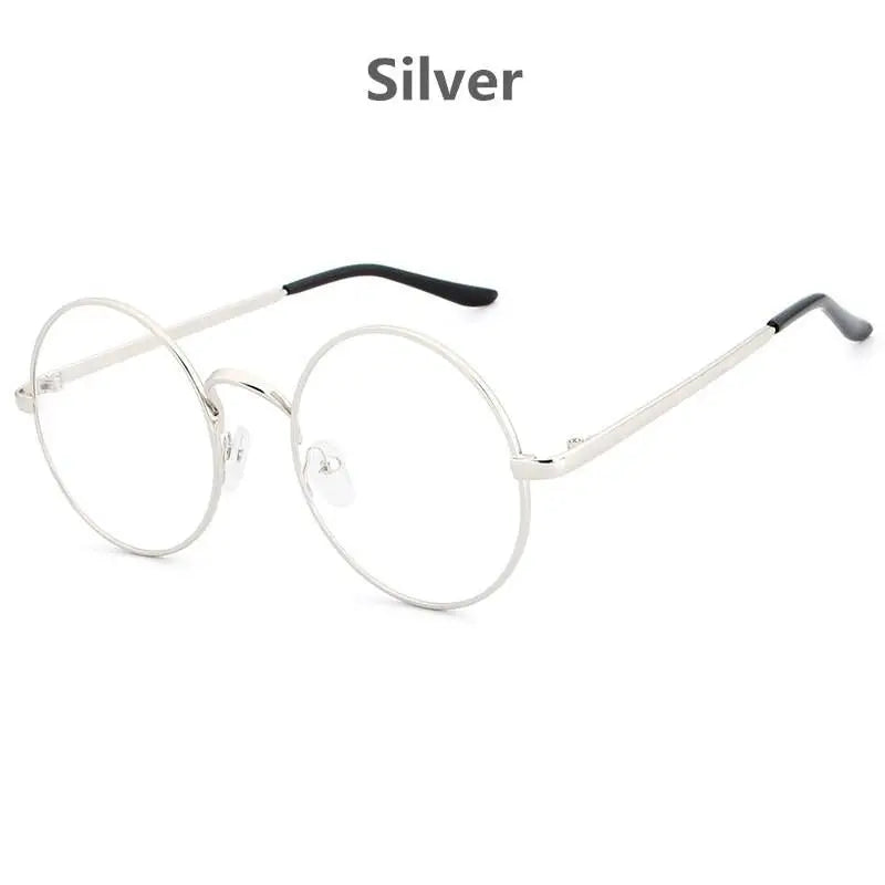 Women's Round Full Rim Alloy Prescription Glasses Lx3048 — view 4 | Rx Spectacle