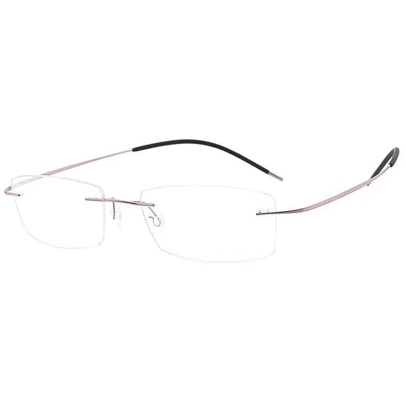 Unisex Rimless Titanium Prescription Glasses — view 11 | Rx Spectacle