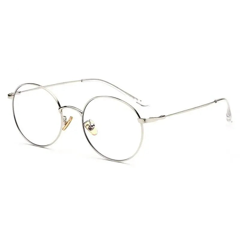 Unisex Round Full Rim Alloy Prescription Glasses 77507 — view 10 | Rx Spectacle