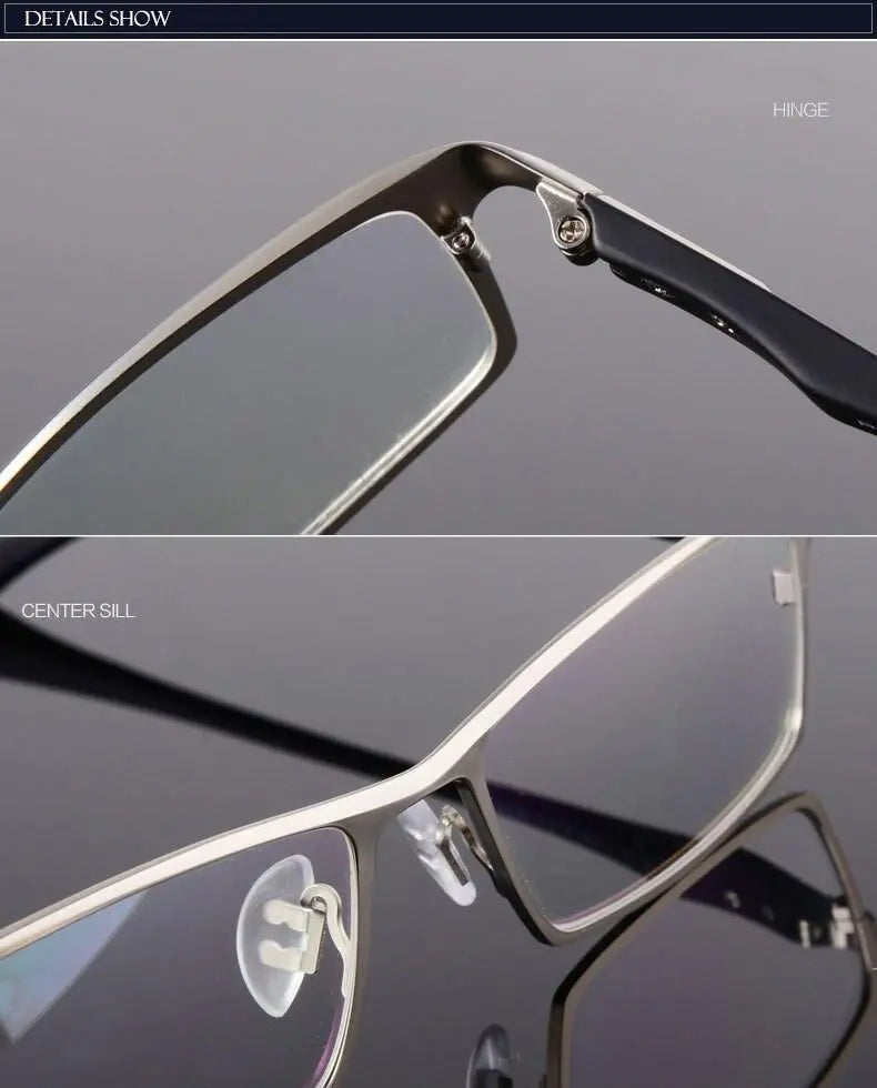 Men's Rectangular Full Rim Acetate Prescription Glasses — view 14 | Rx Spectacle