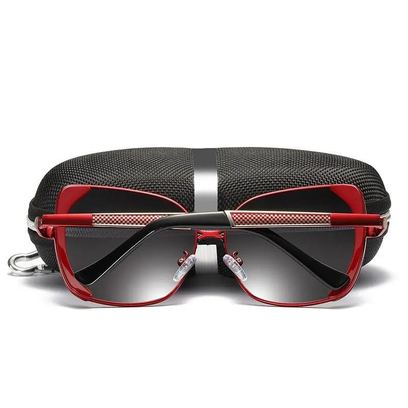 Women's Square Full Rim Alloy Prescription Glasses 6053 — view 5 | Rx Spectacle