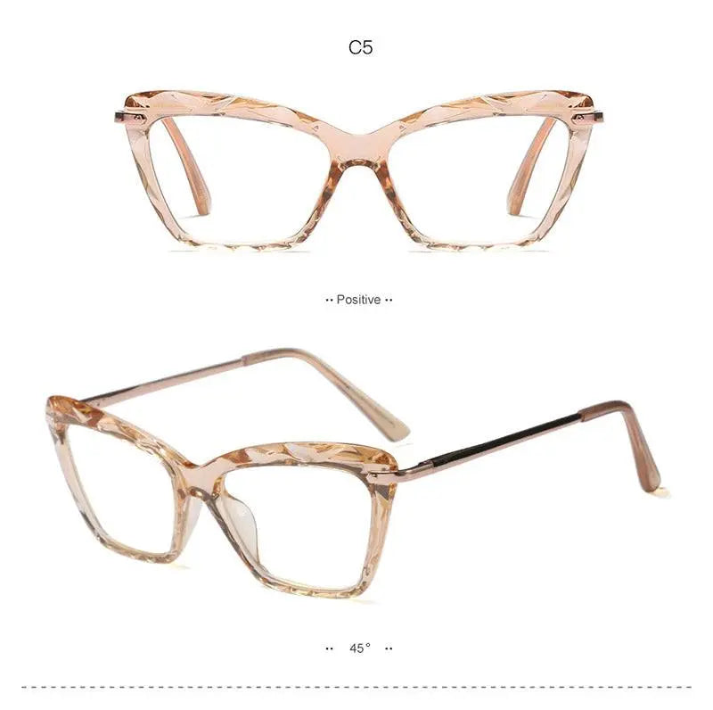 Women's Cat Eye Full Rim Acetate Prescription Glasses 97533 — view 16 | Rx Spectacle