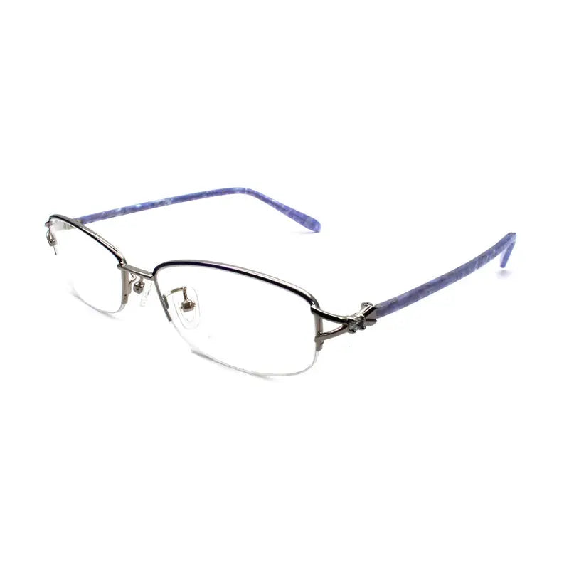 Women's Square Semi-Rimless Alloy Prescription Glasses 93066 — view 5 | Rx Spectacle