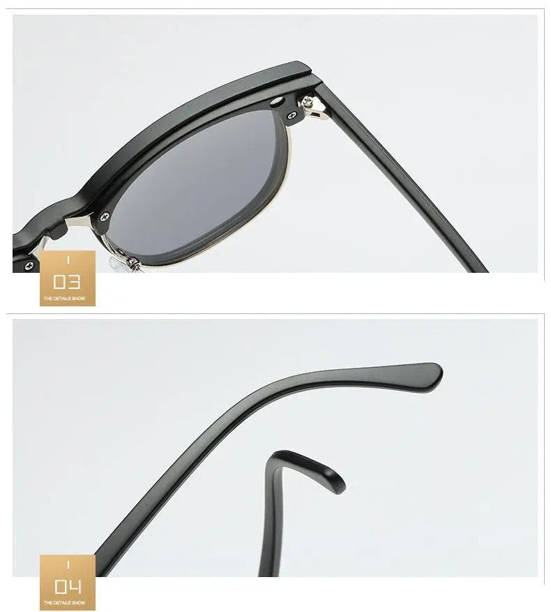 Men's Square Full Rim Clip-On Prescription Glasses 2218 — view 14 | Rx Spectacle