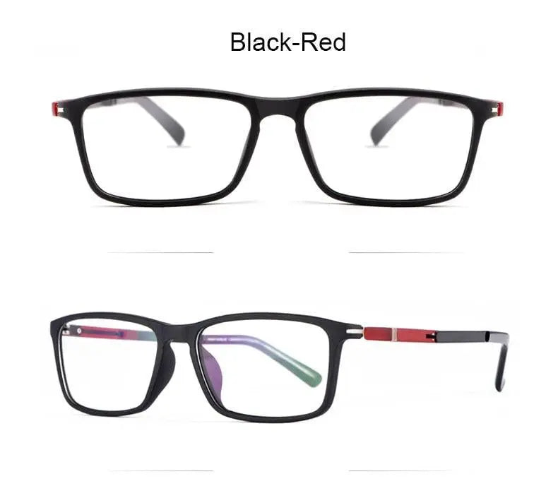 Unisex Square Full Rim TR90 Prescription Glasses D006 — view 19 | Rx Spectacle
