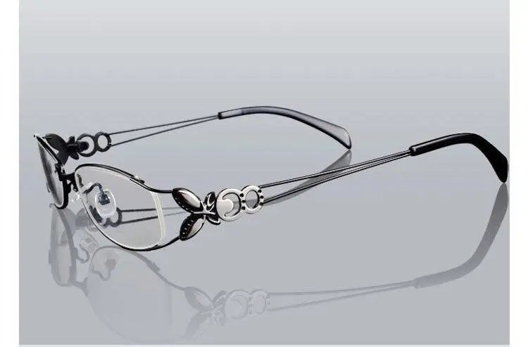 Women's Butterfly Full Rim Alloy Prescription Glasses 6150 — view 15 | Rx Spectacle