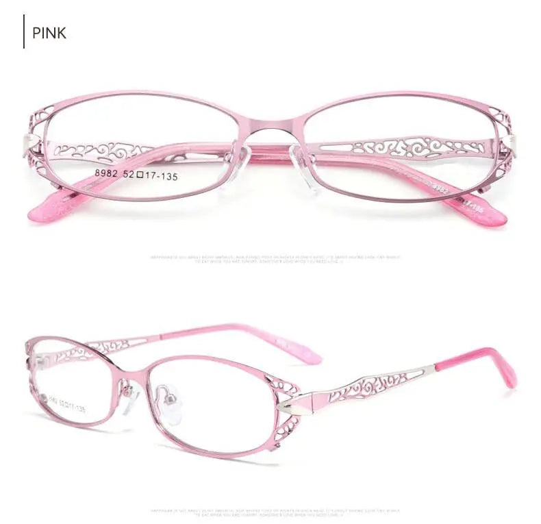 Women's Full Rim Alloy Reading Glasses 99003-8982 — view 10 | Rx Spectacle