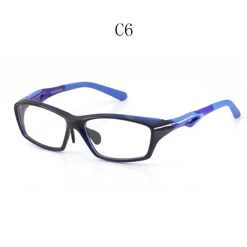 Men's Square Full Rim Titanium Sports Glasses Tr8021 — view 13 | Rx Spectacle