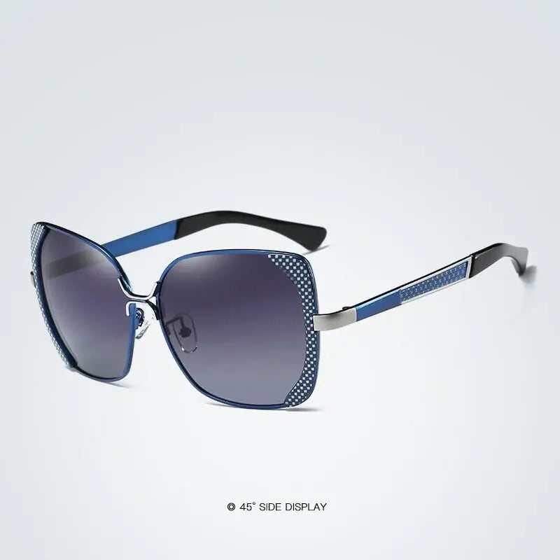 Women's Square Full Rim Alloy Prescription Glasses 6053 — view 8 | Rx Spectacle