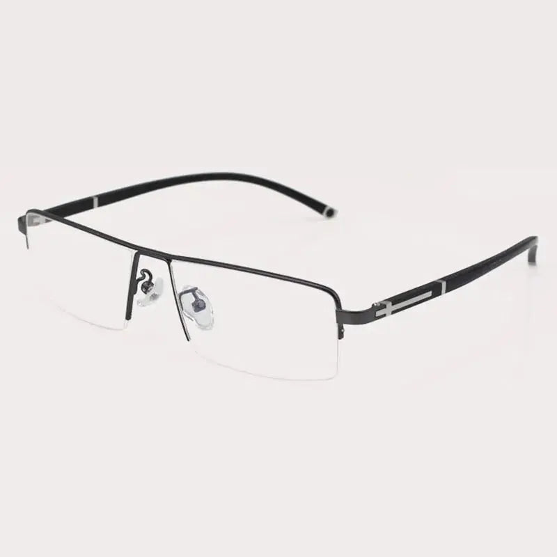 Women's Square Semi-Rimless Alloy Prescription Glasses 56200 — view 5 | Rx Spectacle