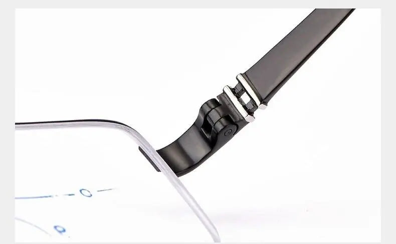 Men's Semi-Rimless Titanium Reading Glasses 1688 — view 17 | Rx Spectacle