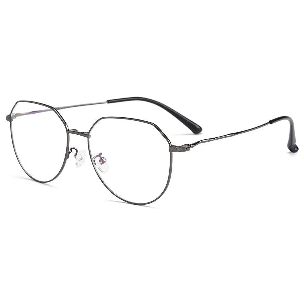 Women's Full Rim Titanium Clip-On Prescription Glasses S9331 — view 8 | Rx Spectacle