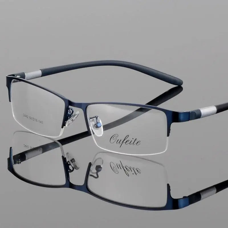 Unisex Semi-Rimless TR90 Prescription Glasses 2242 — view 4 | Rx Spectacle
