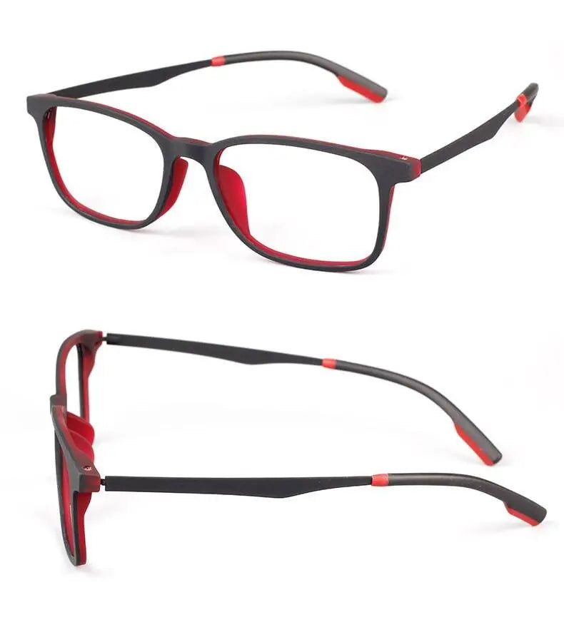 Square Full Rim Titanium Prescription Glasses 7011 — view 17 | Rx Spectacle