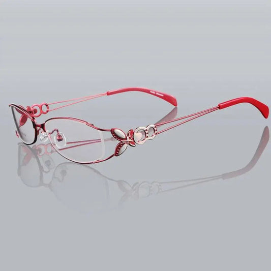 Women's Butterfly Full Rim Alloy Prescription Glasses 6150 — view 1 | Rx Spectacle