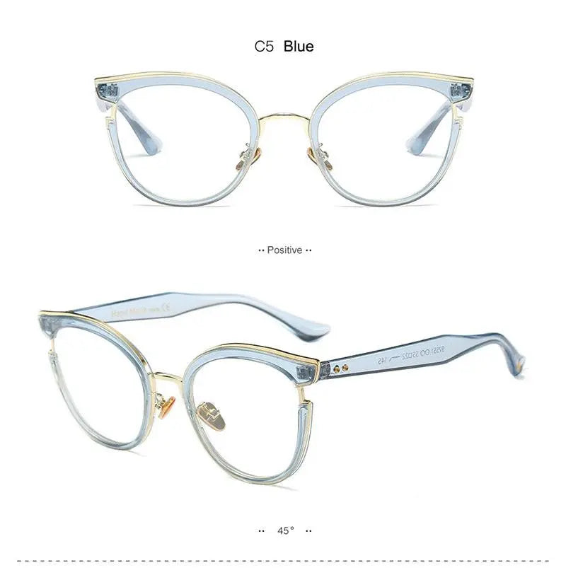 Women's Cat Eye Full Rim Acetate Prescription Glasses 97551 — view 14 | Rx Spectacle