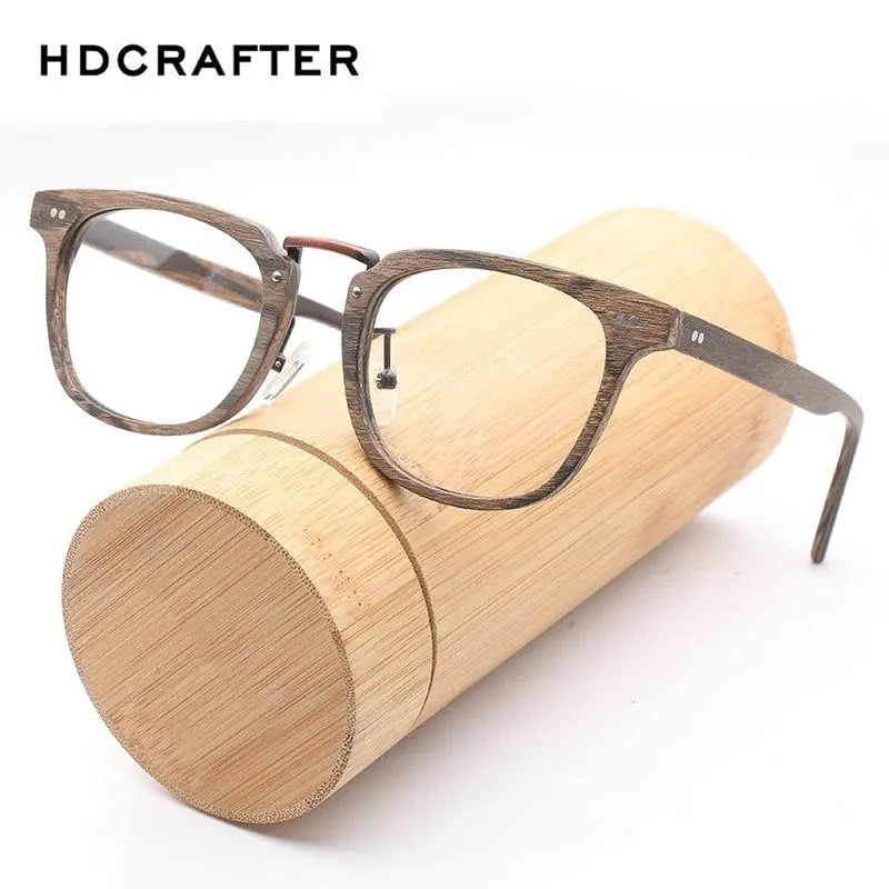 Unisex Square Full Rim Wood Prescription Glasses Lbh025 — view 14 | Rx Spectacle