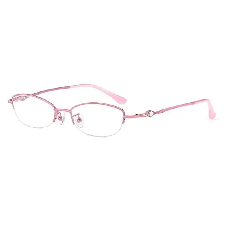 Women's Semi-Rimless Alloy Reading Glasses 3039 — view 12 | Rx Spectacle