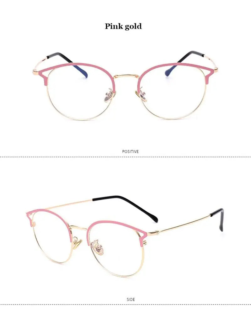 Cat Eye Full Rim Alloy Prescription Glasses 9029 — view 17 | Rx Spectacle