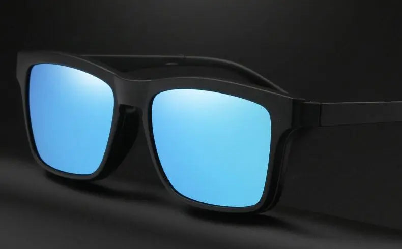 Unisex Square Full Rim Clip-On Prescription Glasses 2202 — view 6 | Rx Spectacle