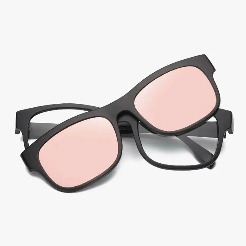 Unisex Square Full Rim Clip-On Prescription Glasses 2203 — view 4 | Rx Spectacle