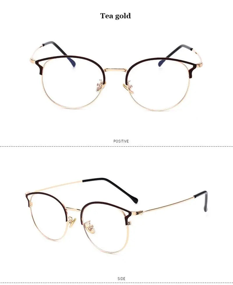 Cat Eye Full Rim Alloy Prescription Glasses 9029 — view 19 | Rx Spectacle