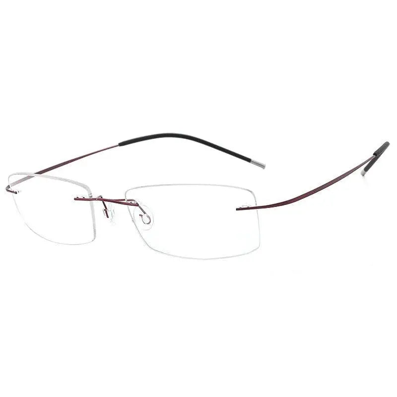 Unisex Rimless Titanium Prescription Glasses — view 3 | Rx Spectacle