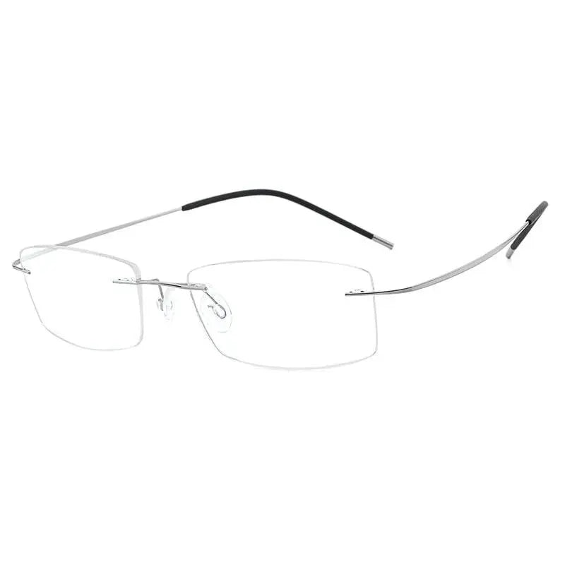 Unisex Rimless Titanium Prescription Glasses — view 16 | Rx Spectacle