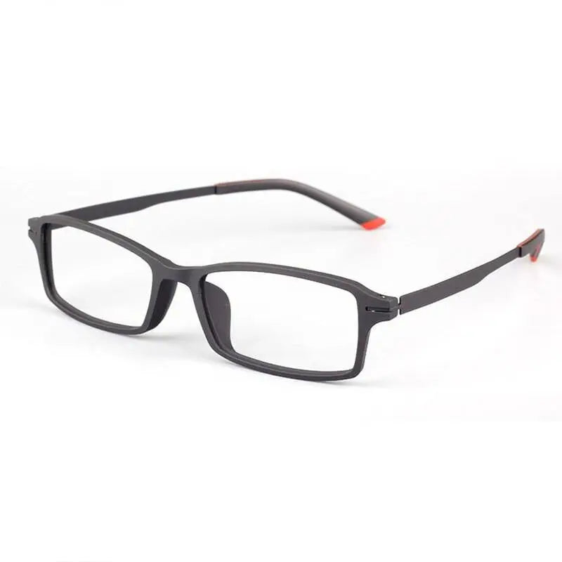 Square Full Rim Titanium Prescription Glasses 7011 — view 4 | Rx Spectacle