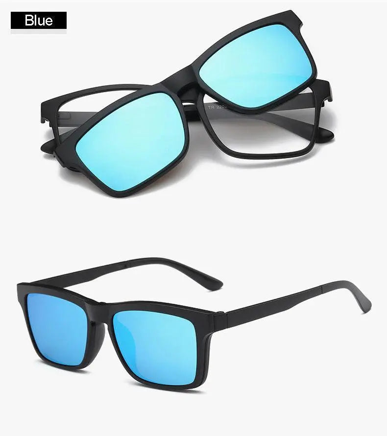 Unisex Square Full Rim Clip-On Prescription Glasses 2202 — view 14 | Rx Spectacle