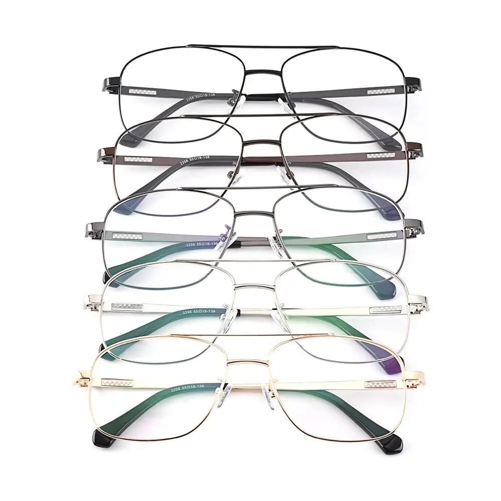 Men's Square Full Rim Titanium Prescription Glasses Y2256 — view 4 | Rx Spectacle