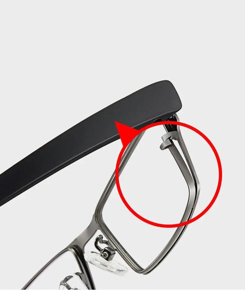 Men's Full Rim Alloy Prescription Glasses 1711 — view 19 | Rx Spectacle